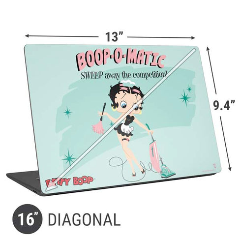 Betty Boop O Matic Universal Laptop 16in (13 x 9.4in) Skin